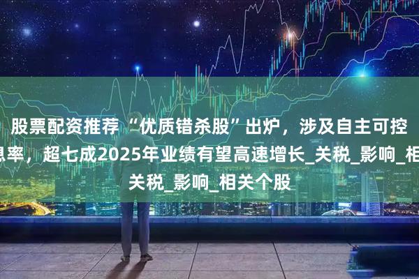 股票配资推荐 “优质错杀股”出炉，涉及自主可控+高股息率，超七成2025年业绩有望高速增长_关税_影响_相关个股